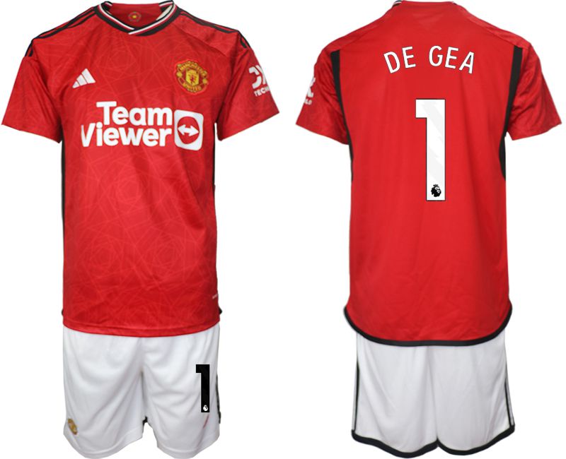 Men 2023-2024 Club Manchester United home red 1 Soccer Jersey